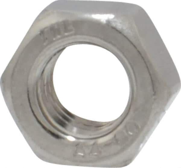 Value Collection - M5x0.80 Metric Coarse Stainless Steel Right Hand Hex Nut - 8mm Across Flats, 4mm High, Uncoated - Apex Tool & Supply