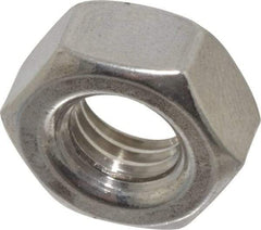 Value Collection - M10x1.50 Metric Coarse Stainless Steel Right Hand Hex Nut - 17mm Across Flats, 8mm High, Uncoated - Apex Tool & Supply