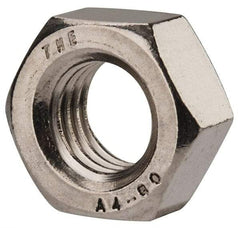 Value Collection - M14x2.00 Metric Coarse Stainless Steel Right Hand Hex Nut - 22mm Across Flats, 11mm High, Uncoated - Apex Tool & Supply
