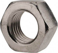 Value Collection - M20x2.50 Metric Coarse Stainless Steel Right Hand Hex Nut - 30mm Across Flats, 16mm High, Uncoated - Apex Tool & Supply
