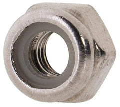Value Collection - M3x0.50 Metric Coarse 316 & Austenitic Grade A4 Hex Lock Nut with Nylon Insert - 4mm High, Uncoated - Apex Tool & Supply