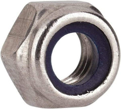 Value Collection - M5x0.80 Metric Coarse 316 & Austenitic Grade A4 Hex Lock Nut with Nylon Insert - 5mm High, Uncoated - Apex Tool & Supply
