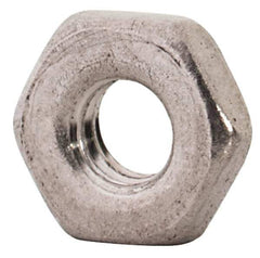 Value Collection - M2.5x0.45 Metric Coarse Stainless Steel Right Hand Hex Jam Nut - 5mm Across Flats, 1.6mm High, Uncoated - Apex Tool & Supply