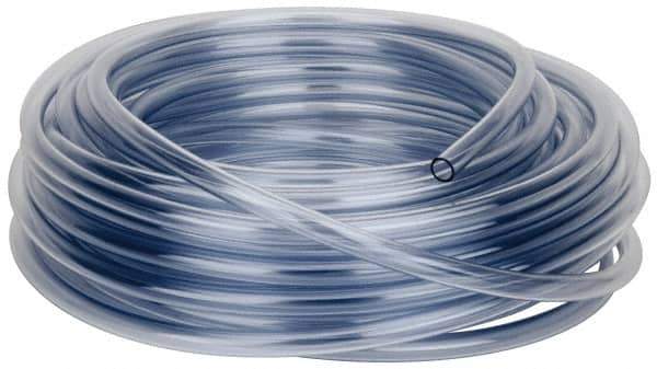 Parker - 1/2" ID x 5/8" OD, 1/16" Wall Thickness, 100' Long, Vinyl Tube - Clear, 30 Max psi, -40 to 150°F - Apex Tool & Supply