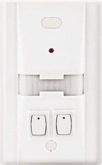 Hubbell Wiring Device-Kellems - 1,000 Square Ft. Coverage, Infrared Motion Sensor Wall Switch - 600 at 120 V Incandescent, 1,000 at 120 V and 1,800 at 277 V Fluorescent, 120 to 277 VAC, White - Apex Tool & Supply