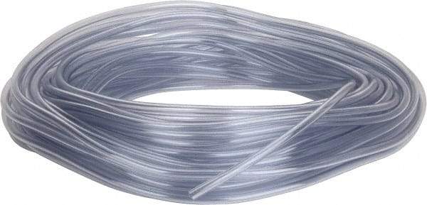 Parker - 3/16" ID x 5/16" OD, 1/16" Wall Thickness, 100' Long, Vinyl Tube - Clear, 55 Max psi, -40 to 150°F - Apex Tool & Supply