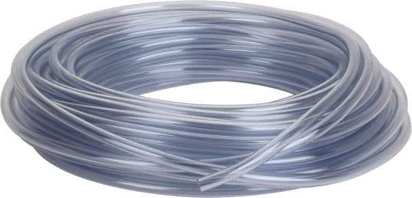 Parker - 3/8" ID x 1/2" OD, 1/16" Wall Thickness, 100' Long, Vinyl Tube - Clear, 45 Max psi, -40 to 150°F - Apex Tool & Supply