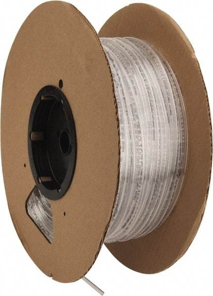 Parker - 1/8" ID x 3/16" OD, 1/32" Wall Thickness, 500' Long, Polyurethane Tube - Clear, 125 Max psi, 90 - 95 Shore A Hardness, -40 to 180°F - Apex Tool & Supply