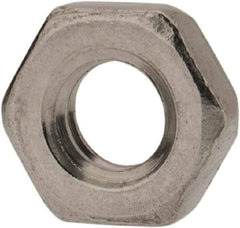 Value Collection - M4x0.70 Metric Coarse Stainless Steel Right Hand Hex Jam Nut - 7mm Across Flats, 2.2mm High, Uncoated - Apex Tool & Supply