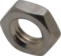Value Collection - M5x0.80 Metric Coarse Stainless Steel Right Hand Hex Jam Nut - 8mm Across Flats, 2.7mm High, Uncoated - Apex Tool & Supply