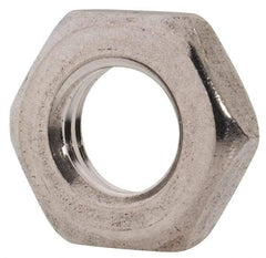 Value Collection - M6x1.00 Metric Coarse Stainless Steel Right Hand Hex Jam Nut - 10mm Across Flats, 3.2mm High, Uncoated - Apex Tool & Supply