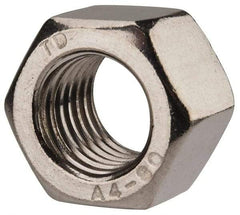 Value Collection - M16x2.00 Metric Coarse Stainless Steel Right Hand Heavy Hex Nut - 24mm Across Flats, 16mm High, Uncoated - Apex Tool & Supply