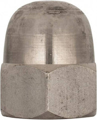 Value Collection - M22x2.5 Metric Coarse, 34mm Width Across Flats, Uncoated, Stainless Steel Acorn Nut - 39mm Overall Height, Austenitic A4, DIN 1587 - Apex Tool & Supply