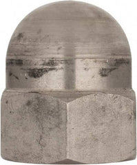 Value Collection - M27x3 Metric Coarse, 41mm Width Across Flats, Uncoated, Stainless Steel Acorn Nut - 50mm Overall Height, Austenitic A4, DIN 1587 - Apex Tool & Supply