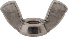 Value Collection - M6x1.00 Metric Coarse, Stainless Steel Standard Wing Nut - Grade 316, Austenitic Grade A4, 27.5mm Wing Span, 13.6mm Wing Span - Apex Tool & Supply