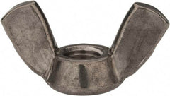 Value Collection - M12x1.75 Metric Coarse, Stainless Steel Standard Wing Nut - Grade 316, Austenitic Grade A4, 49.4mm Wing Span, 24.1mm Wing Span - Apex Tool & Supply