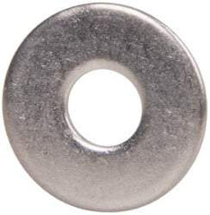 Value Collection - M5 Screw, Grade 18-8 Stainless Steel Fender Flat Washer - 5.3mm ID x 15mm OD, Plain Finish - Apex Tool & Supply