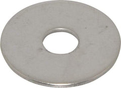Value Collection - M10 Screw, Grade 18-8 Stainless Steel Fender Flat Washer - 10.5mm ID x 36mm OD, 2mm Thick, Plain Finish - Apex Tool & Supply