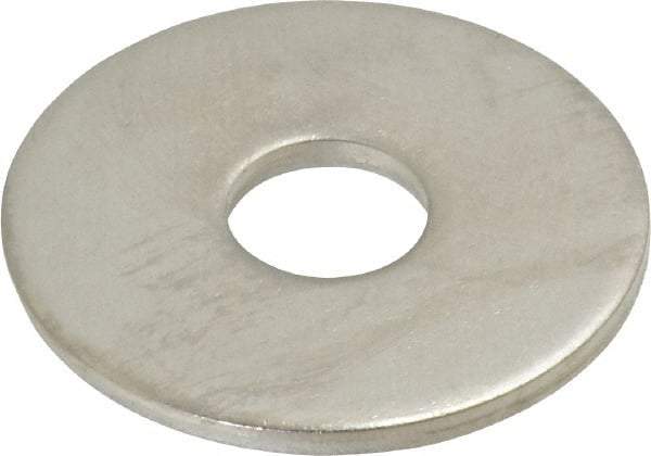 Value Collection - M12 Screw, Grade 18-8 Stainless Steel Fender Flat Washer - 13mm ID x 40mm OD, 2.5mm Thick, Plain Finish - Apex Tool & Supply
