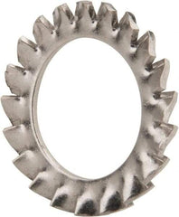 Value Collection - M22 Screw, 23mm ID, Stainless Steel External Tooth Lock Washer - 36mm OD, Uncoated, Grade 18-8 & Austenitic A2 - Apex Tool & Supply