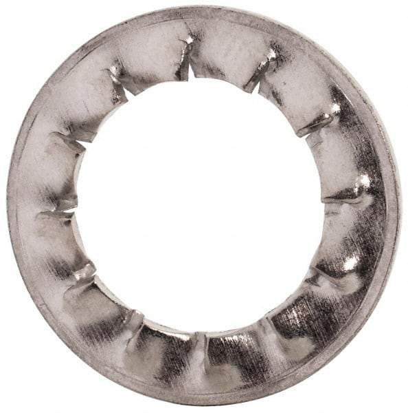 Value Collection - M12 Screw, 13mm ID, Stainless Steel Internal Tooth Lock Washer - 20.5mm OD, Uncoated, Grade 18-8 & Austenitic A2 - Apex Tool & Supply