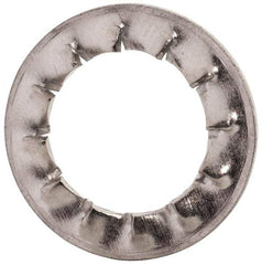 Value Collection - M12 Screw, 13mm ID, Stainless Steel Internal Tooth Lock Washer - 20.5mm OD, Uncoated, Grade 18-8 & Austenitic A2 - Apex Tool & Supply