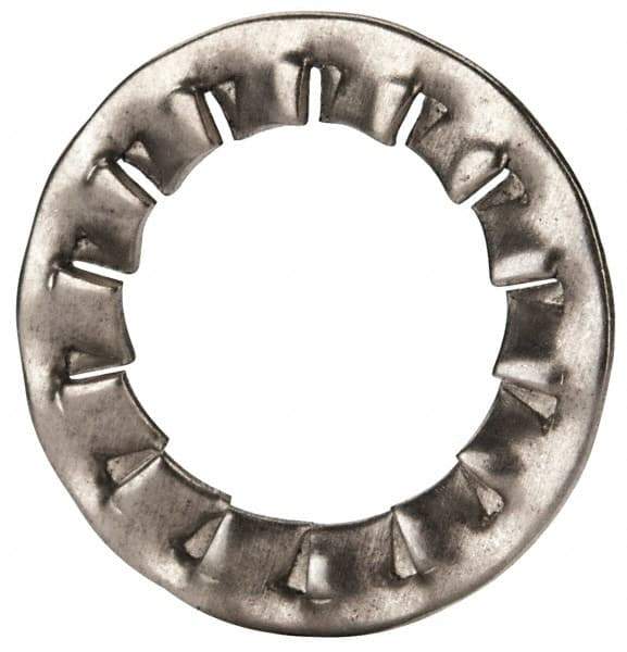Value Collection - M14 Screw, 15mm ID, Stainless Steel Internal Tooth Lock Washer - 24mm OD, Uncoated, Grade 18-8 & Austenitic A2 - Apex Tool & Supply