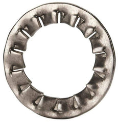 Value Collection - M14 Screw, 15mm ID, Stainless Steel Internal Tooth Lock Washer - 24mm OD, Uncoated, Grade 18-8 & Austenitic A2 - Apex Tool & Supply