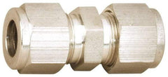 Parker - 3/16" OD, Stainless Steel Union - -425 to 1,200°F, 7/16" Hex, Comp x Comp Ends - Apex Tool & Supply