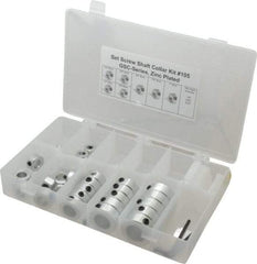 Climax Metal Products - Shaft & Collar Clamp Kits Type: Set Screw Collar Kit Material: Mild Steel-Zinc Plated - Apex Tool & Supply