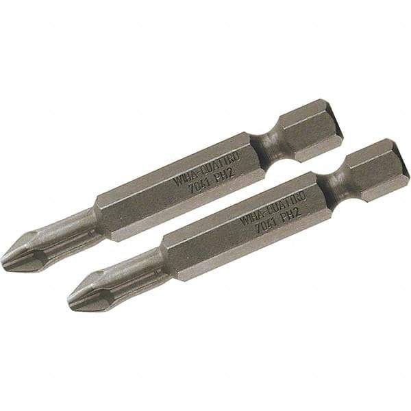 Wiha - #1 Power Bit - 1/4" Drive, 2" OAL - Apex Tool & Supply