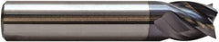 M.A. Ford - 1/2", 4 Flute, Single End, Solid Carbide, 0.015" Corner Radius End Mill - 3" OAL, 35/38° Helix, Right Hand Flute, 1-1/4" LOC, Right Hand Cut - Apex Tool & Supply