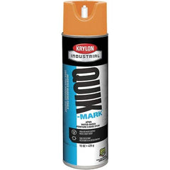 Krylon - 20 fl oz Orange Marking Paint - 664' Coverage at 1" Wide, Water-Based Formula - Apex Tool & Supply