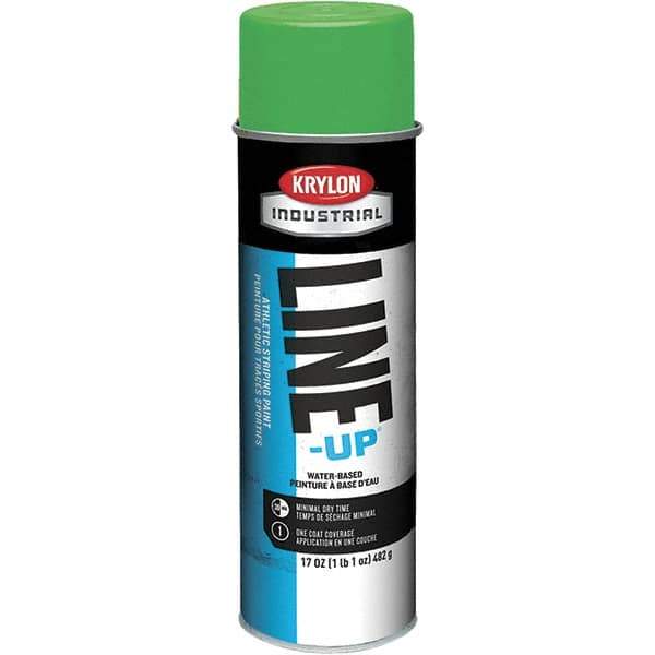 Krylon - 20 fl oz Green Field Marking Paint - 602' Coverage at 2" Wide, Water-Based Formula - Apex Tool & Supply