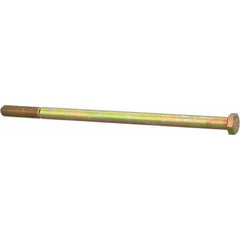 Made in USA - 3/8-24 UNF, 7-1/2" Length Under Head Hex Head Cap Screw - Apex Tool & Supply