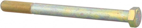 Made in USA - 3/8-24 UNF, 4-1/2" Length Under Head Hex Head Cap Screw - Apex Tool & Supply