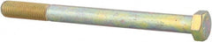 Made in USA - 3/8-24 UNF, 4-1/2" Length Under Head Hex Head Cap Screw - Apex Tool & Supply