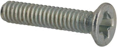 Value Collection - M2x0.40 Metric Coarse, 10mm OAL Phillips Drive Machine Screw - Flat Head, Grade 4.8 Steel, Zinc-Plated Finish, Without Washer - Apex Tool & Supply