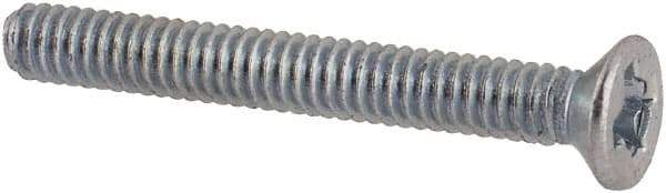 Value Collection - M2x0.40 Metric Coarse, 16mm OAL Phillips Drive Machine Screw - Flat Head, Grade 4.8 Steel, Zinc-Plated Finish, Without Washer - Apex Tool & Supply