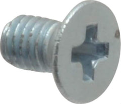 Value Collection - M3x0.50 Metric Coarse, 5mm OAL Phillips Drive Machine Screw - Flat Head, Grade 4.8 Steel, Zinc-Plated Finish, Without Washer - Apex Tool & Supply