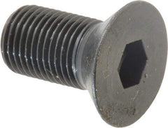 Holo-Krome - 1/2-20 UNF Hex Socket Drive, 82° Flat Screw - Alloy Steel, Black Oxide Finish, Fully Threaded, 1" OAL - Apex Tool & Supply