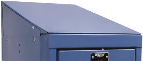 Hallowell - 12" Wide x 5" High x 15" Deep, Locker Slope Top - Apex Tool & Supply