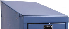 Hallowell - 12" Wide x 5" High x 15" Deep, Locker Slope Top - Apex Tool & Supply
