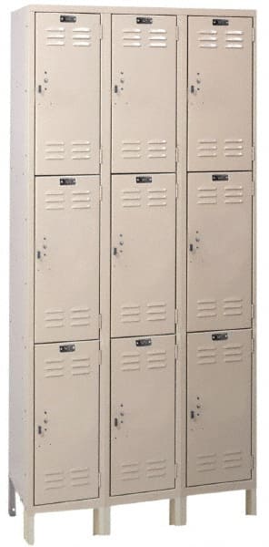 Hallowell - 9 Door, 3 Tier, ValueMax Wardrobe Lockers - Apex Tool & Supply