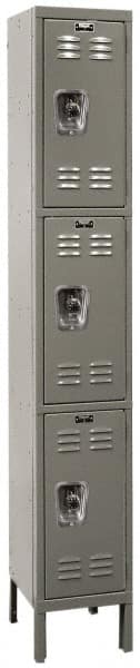 Hallowell - 3 Door, 3 Tier, Ready-Built Wardrobe & Box Lockers - Apex Tool & Supply