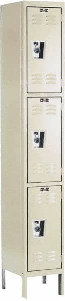 Hallowell - 3 Door, 3 Tier, Ready-Built Wardrobe & Box Lockers - Apex Tool & Supply