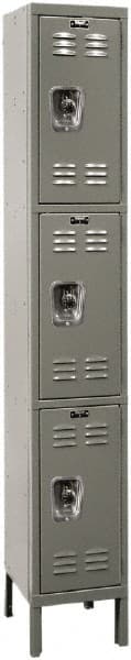 Hallowell - 3 Door, 3 Tier, Ready-Built Wardrobe & Box Lockers - Apex Tool & Supply