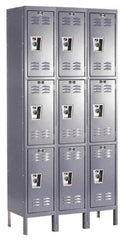 Hallowell - 9 Door, 3 Tier, Ready-Built Wardrobe & Box Lockers - Apex Tool & Supply
