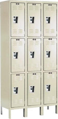 Hallowell - 9 Door, 3 Tier, Ready-Built Wardrobe & Box Lockers - Apex Tool & Supply