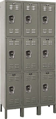 Hallowell - 9 Door, 3 Tier, Ready-Built Wardrobe & Box Lockers - Apex Tool & Supply